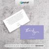 Card Cám Ơn, Card Thank You, Thiệp Cảm Ơn - Size 9x5,4cm - Giấy C300 Cán Màng Mờ 2 Mặt - MVP-M106