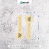 Tem dán thank you dài, tem dán niêm phong chai hộp nhiều màu pastel, Decal giấy cán màng OPP mờ chống nước