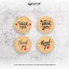 Ttem Thank You - nhãn dán thanks - tem cám ơn cho shop - tem dán decal kraft vintage