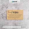 Card Cám Ơn Giấy Kraft, Card Thank You Kraft, Thiệp Cám Ơn - Giấy Kraft, giấy xi măng