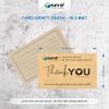 Thiệp cám ơn giấy Kraft IN THEO YÊU CẦU, in card thanks giấy kraft