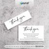 Name Card cám ơn trắng đen, Phiếu cám ơn khách hàng giá rẻ - MS: 101