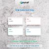 Tem nhãn ghi chú thực phẩm, ghi chú sản phẩm - combo 100 tem decal giấy (50x25)mm