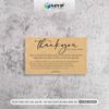 Card Cám Ơn Giấy Kraft, Card Thank You Kraft, Thiệp Cám Ơn - Giấy Kraft, giấy xi măng