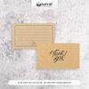 100 Card thank you chừa ghi nội dung, thiệp thanks mini giấy Kraft