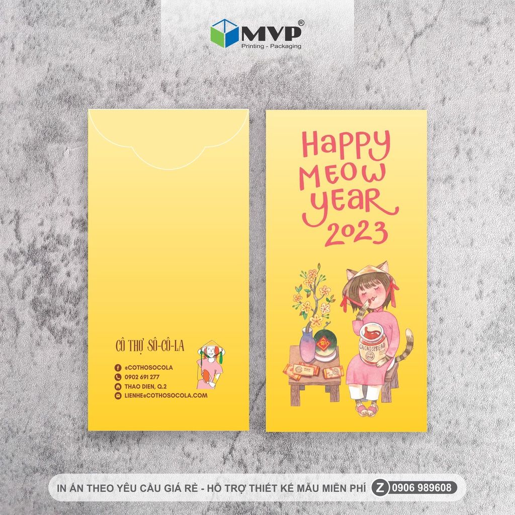 BAO LÌ XÌ IN THEO YÊU CẦU GIÁ RẺ - Miễn Phí Thiết Kế