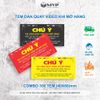 Tem dán quay clip trước khi mở hàng - Tem chú ý quay video khi mở hàng - Decal giấy có keo dán