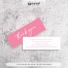 Thẻ cảm ơn, thiệp cảm ơn, tag thank you mini kích thước 9x3cm