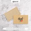 Card Cảm Ơn Giấy Kraft, Card Thank You chừa ghi nội dung