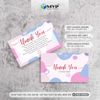 Card Cám Ơn In 2 Mặt, Card Thank You, Thiệp Cám Ơn - Giấy C300 Cán Màng Bóng