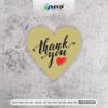 Tem dán Thank You hình trái tim Decal dán nhiều màu - nhãn dán thanks - tem cám ơn cho shop