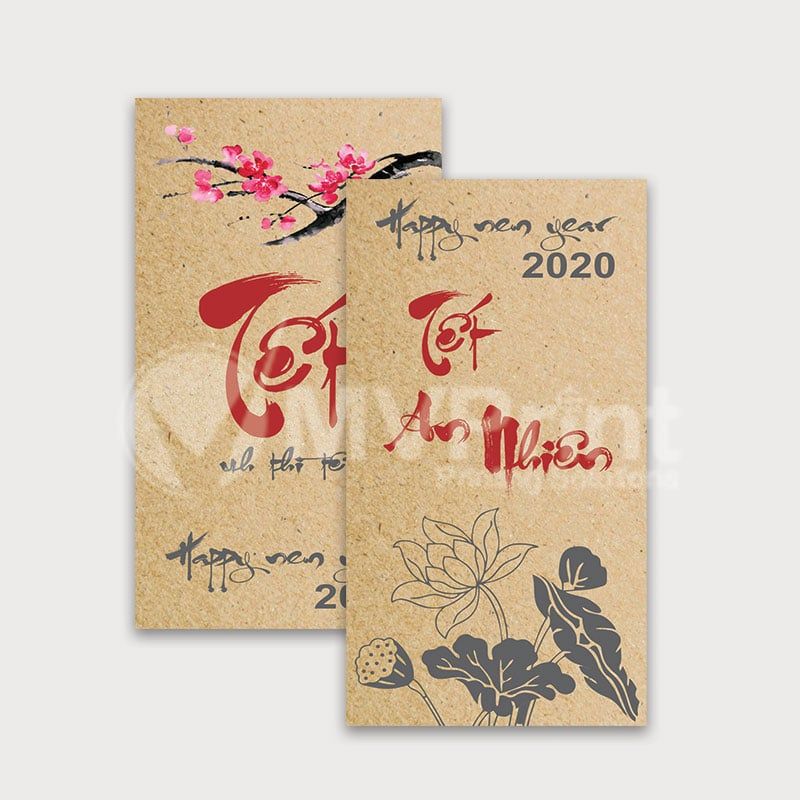 In Bao lì xì giấy Kraft
