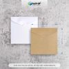 Phong bì giấy mini hình vuông cỡ 9x9cm, bao thiệp kraft vuông