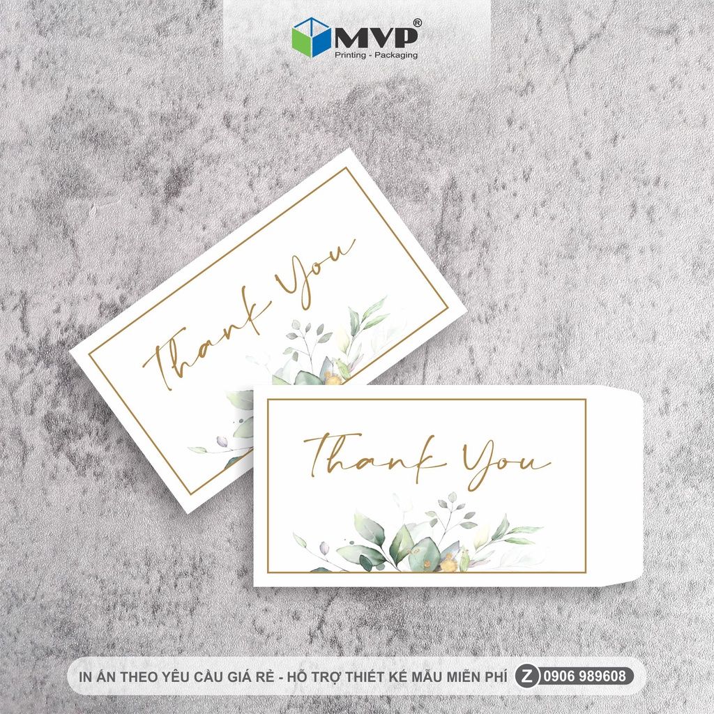 Bao thư mini đựng card thanks, bao đựng gift card, bao đựng voucher - 7x12cm