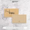 Card Cám Ơn Giấy Kraft, Thiệp Cám Ơn Giấy Tái Chế, Card Thank You chừa ghi nội dung