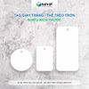 Nhãn mác tag giấy trắng trơn nhiều kích thước - Thẻ treo trơn không in
