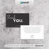 Card Cám Ơn, Card Thank You, Thiệp Cảm Ơn - Size 9x5,4cm - Giấy C300 Cán Màng Mờ 2 Mặt - MVP-M106