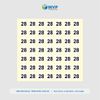 Tem nhãn size quần áo từ 26-46, nhãn dán decal hình tròn nhiều size