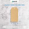 Tag giấy Kraft trơn nhiều mẫu - Thẻ treo giấy Kraft không in