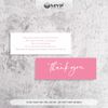 Thẻ cảm ơn, thiệp cảm ơn, tag thank you mini kích thước 9x3cm