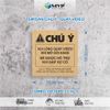 [GIÁ RẺ] Tem Chú ý Quay Video Bóc Hàng Có Keo Dán Sẵn, Tem dán quay clip trước khi mở hàng (5x5)cm
