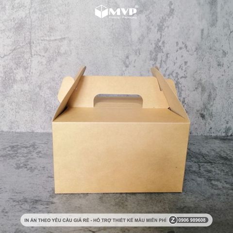  HỘP GIẤY ĐỰNG BÁNH KẸO GIẤY KRAFT, HỘP CRAFT ĐỰNG BÁNH KEM BÁNH CUỘN 