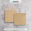 Phong bì giấy mini hình vuông cỡ 9x9cm, bao thiệp kraft vuông