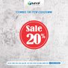 Tem Giảm Giá, tem dán Sale, Tem Khuyến Mãi từ 5% đến 60% - tem tròn 2cm, 3cm [combo 100 tem]