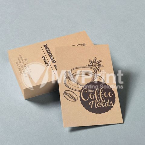in danh thiếp giấy kraft