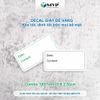 Tem nhãn ghi chú thực phẩm, ghi chú sản phẩm - combo 100 tem decal giấy (50x25)mm
