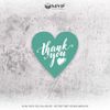 Tem dán Thank You hình trái tim Decal dán nhiều màu - nhãn dán thanks - tem cám ơn cho shop