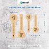 Tem dán niêm phong nắp chai, hộp giấy, Tem dán Kraft dài handmade (2,5x8)cm, (2x6)cm