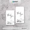Bao thư mini đựng card thanks, bao đựng gift card, bao đựng voucher - 7x12cm