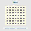 Tem nhãn size quần áo từ 26-46, nhãn dán decal hình tròn nhiều size