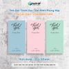 Tem Decal Dán Hộp Carton, Tem Thank You Dán Niêm Phong Hộp MÀU PASTEL, Decal giấy cán màng OPP