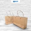 Túi kraft nâu nhỏ A6, túi ngang (15x10x5)cm dây thừng