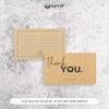 Card Cám Ơn Giấy Kraft, Thiệp Cám Ơn Giấy Tái Chế, Card Thank You chừa ghi nội dung