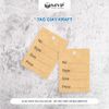 Tag Mini Dùng Trong Nhiều Mặt Hàng May Mặc, tag giấy KRAFT mini