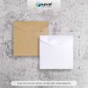 Phong bì giấy mini hình vuông cỡ 9x9cm, bao thiệp kraft vuông