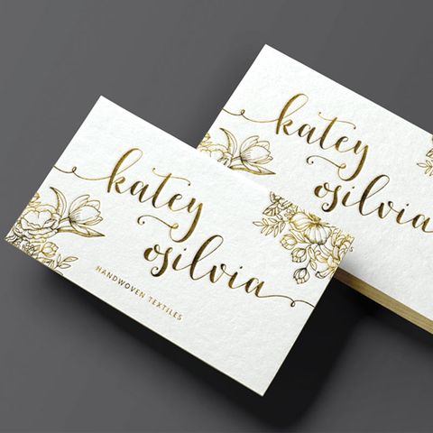 in name card giấy mỹ thuật ép nhũ