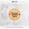 Ttem Thank You - nhãn dán thanks - tem cám ơn cho shop - tem dán decal kraft vintage