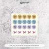 Tem thank you tròn 3cm nhiều màu - nhãn dán thank you - tem cảm ơn cho shop