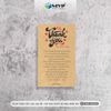 Card Cám Ơn Giấy Kraft, Card Thank You Kraft, Thiệp Cám Ơn - Giấy Kraft, giấy xi măng
