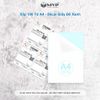 Giấy Decal A4 đế xanh (xấp 100 tờ)