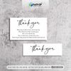 Name Card cám ơn trắng đen, Phiếu cám ơn khách hàng giá rẻ - MS: 101