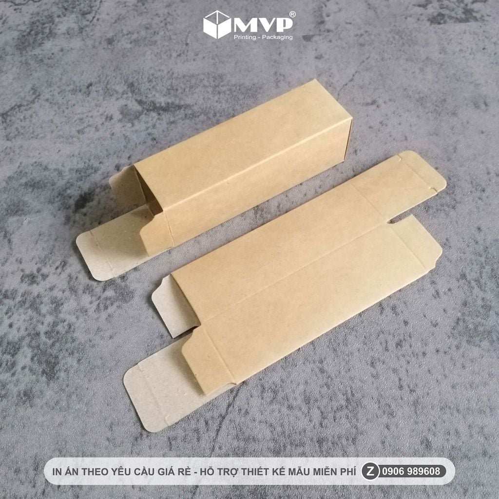 Hộp giấy Kraft đựng tinh dầu 30ml - 50ml, hộp mỹ phẩm, hộp giấy nhỏ đựng nước hoa, đồ handmade