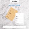 Tag Mini Dùng Trong Nhiều Mặt Hàng May Mặc, tag giấy KRAFT mini
