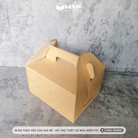  HỘP GIẤY ĐỰNG BÁNH KẸO GIẤY KRAFT, HỘP CRAFT ĐỰNG BÁNH KEM BÁNH CUỘN 