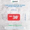 Tem dán Sale,Tem Khuyến Mãi, Nhãn dán giảm giá từ 5% đến 60% - KT (2x4)cm