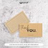Card Cảm Ơn Giấy Kraft, Card Thank You chừa ghi nội dung